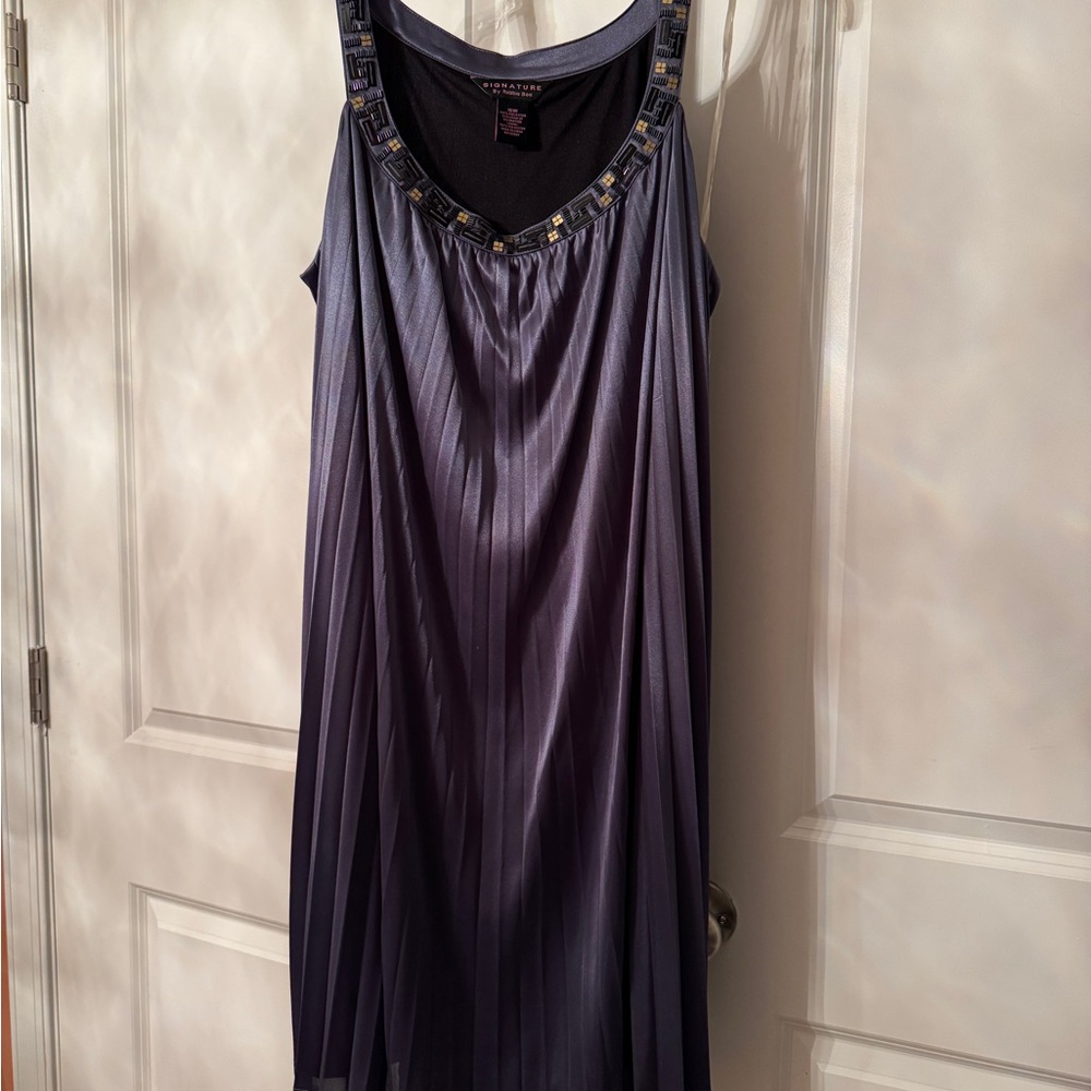 Robbie Bee Signature Black and Purple Dress